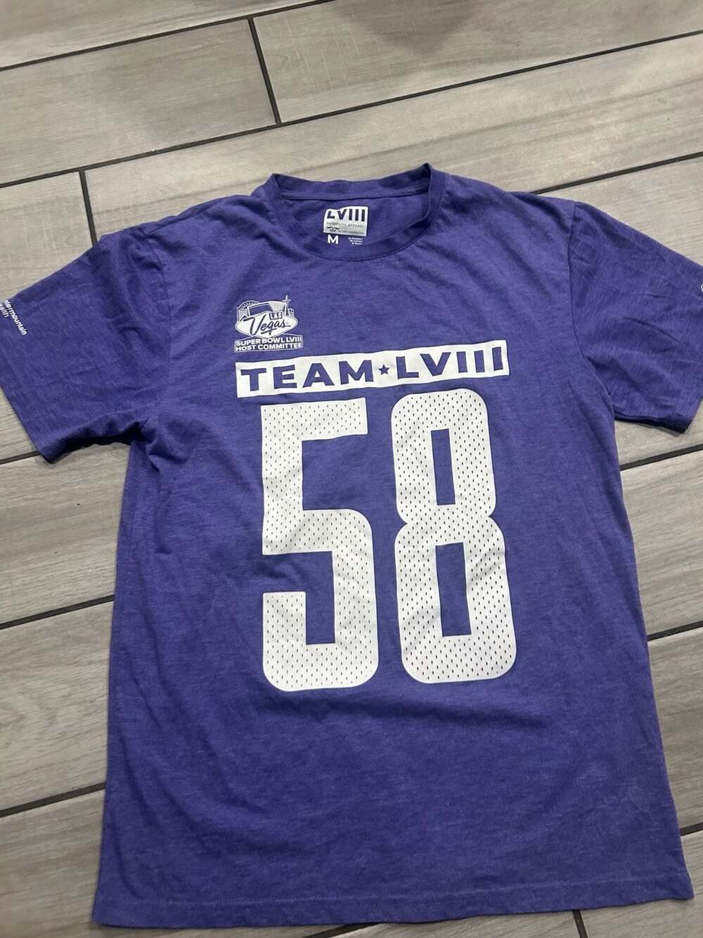 2024 Las Vegas Super Bowl LVIII Host Committee Team 58 Playmaker T-Shirt